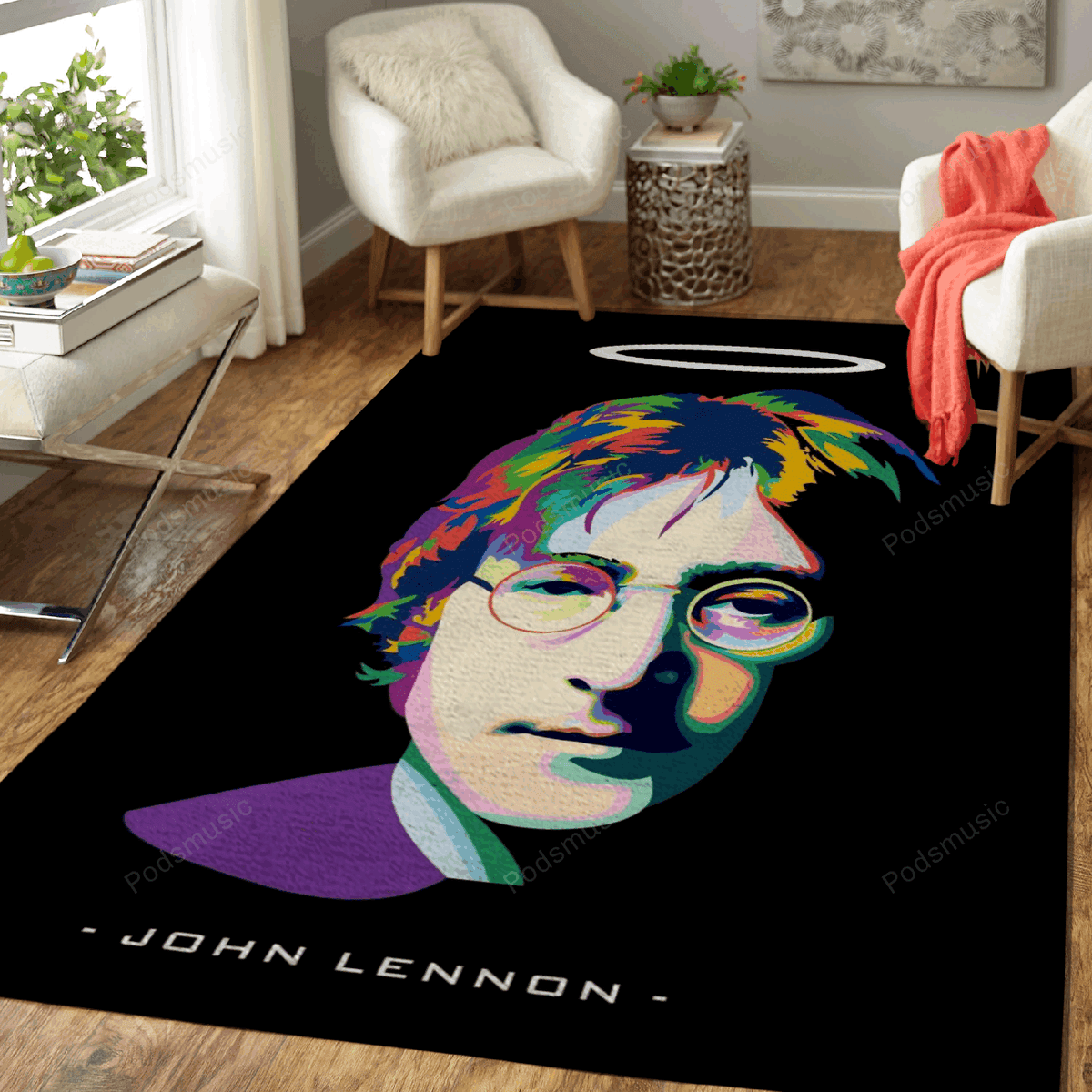 John Lennon Musik für Fans Teppich, Teppiche - Outdoor Teppich, Teppich Wohnzimmer, Küchenteppich, Kinderzimmer, Modern