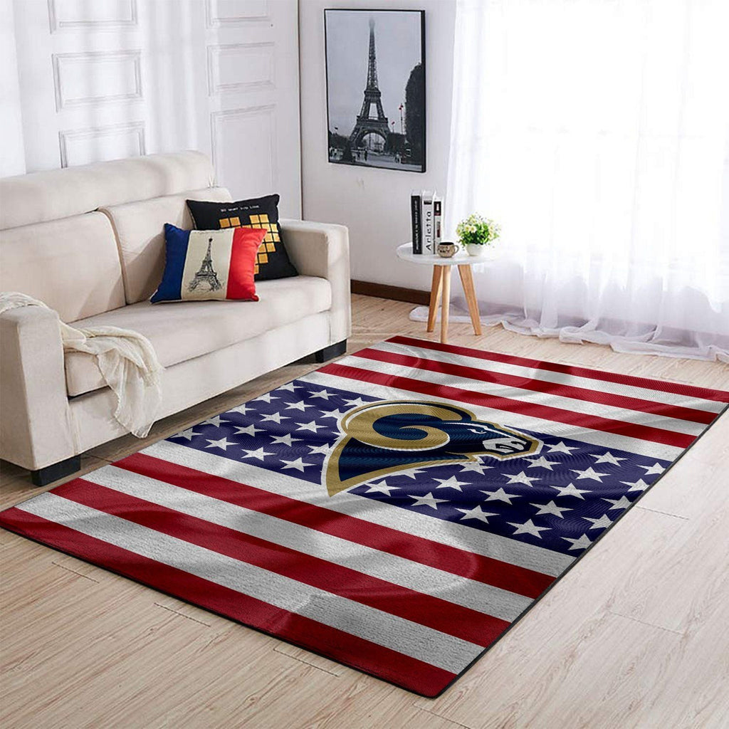 Los Angeles Rams Area Nfl Football Team Logo001 Teppich, Teppiche - Outdoor Teppich, Teppich Wohnzimmer, Küchenteppich, Kinderzimmer, Modern