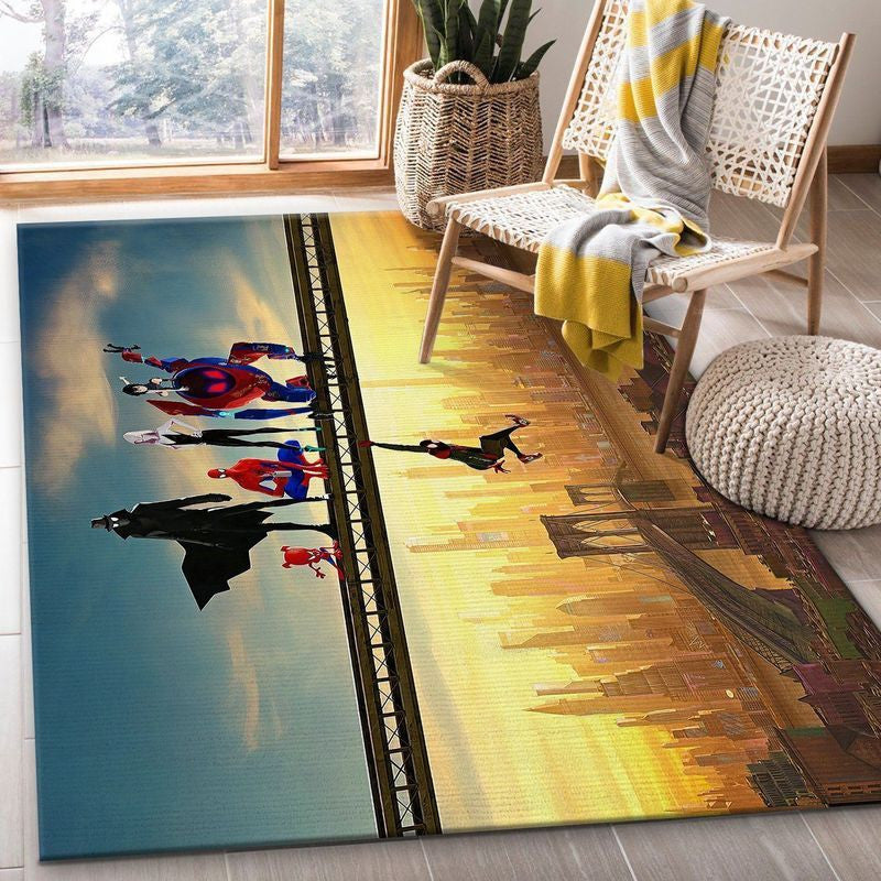 In den Spinnenvers Spider Man Miles Morales Teppich, Teppiche - Outdoor Teppich, Teppich Wohnzimmer, Küchenteppich, Kinderzimmer, Modern
