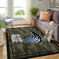 Team-Logo im Camouflage-Stil von Orlando Magic Nba Area Teppich, Teppiche - Outdoor Teppich, Teppich Wohnzimmer, Küchenteppich, Kinderzimmer, Modern
