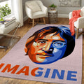 John Lennon Abstrakte Musik Teppich, Teppiche - Outdoor Teppich, Teppich Wohnzimmer, Küchenteppich, Kinderzimmer, Modern