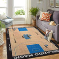 Orlando Magic Court Area Nba-Basketballteam-Logo Teppich, Teppiche - Outdoor Teppich, Teppich Wohnzimmer, Küchenteppich, Kinderzimmer, Modern
