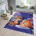Lady und der Landstreicher Disney 3 Fan-Geschenk Lady und der Landstreicher Disney Teppich, Teppiche - Outdoor Teppich, Teppich Wohnzimmer, Küchenteppich, Kinderzimmer, Modern