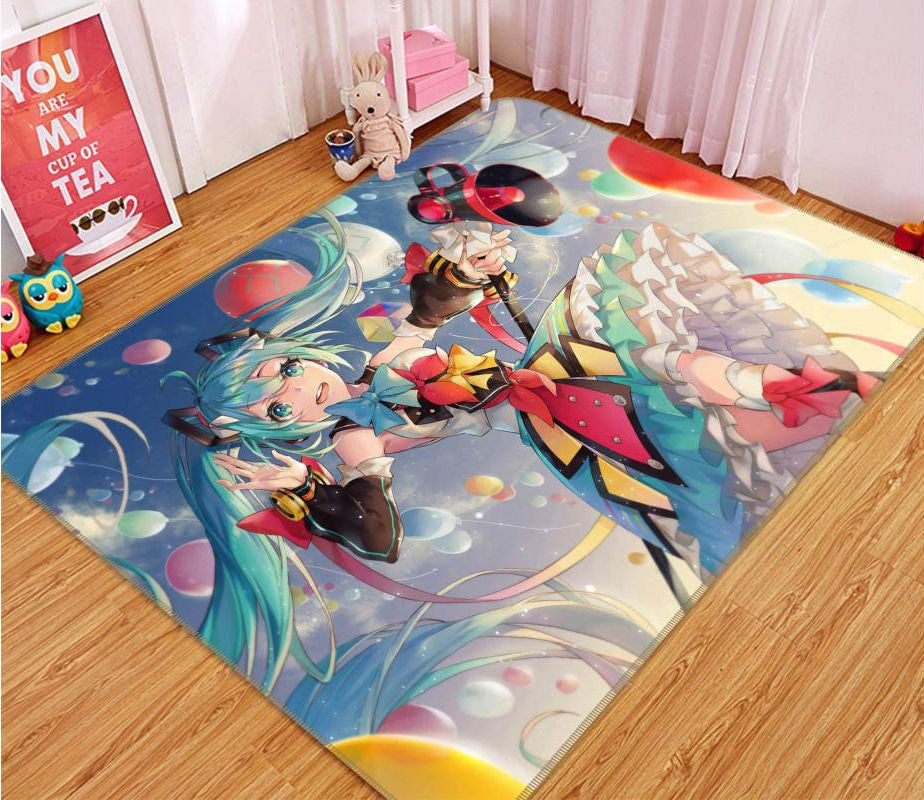 Hatsune Miku-Anime 58 Teppich, Teppiche - Outdoor Teppich, Teppich Wohnzimmer, Küchenteppich, Kinderzimmer, Modern