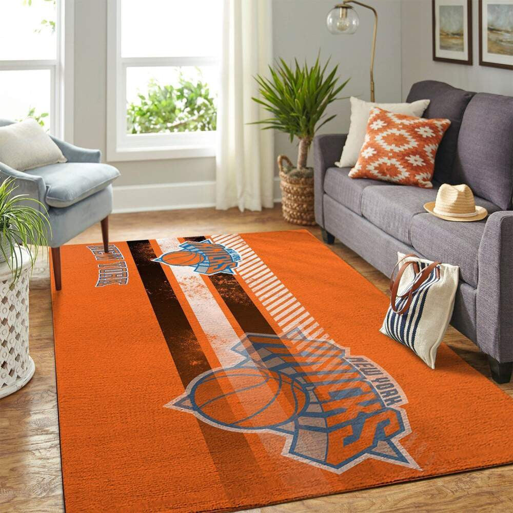 New York Knicks Nba Area Team Logo Sport Teppich, Teppiche - Outdoor Teppich, Teppich Wohnzimmer, Küchenteppich, Kinderzimmer, Modern