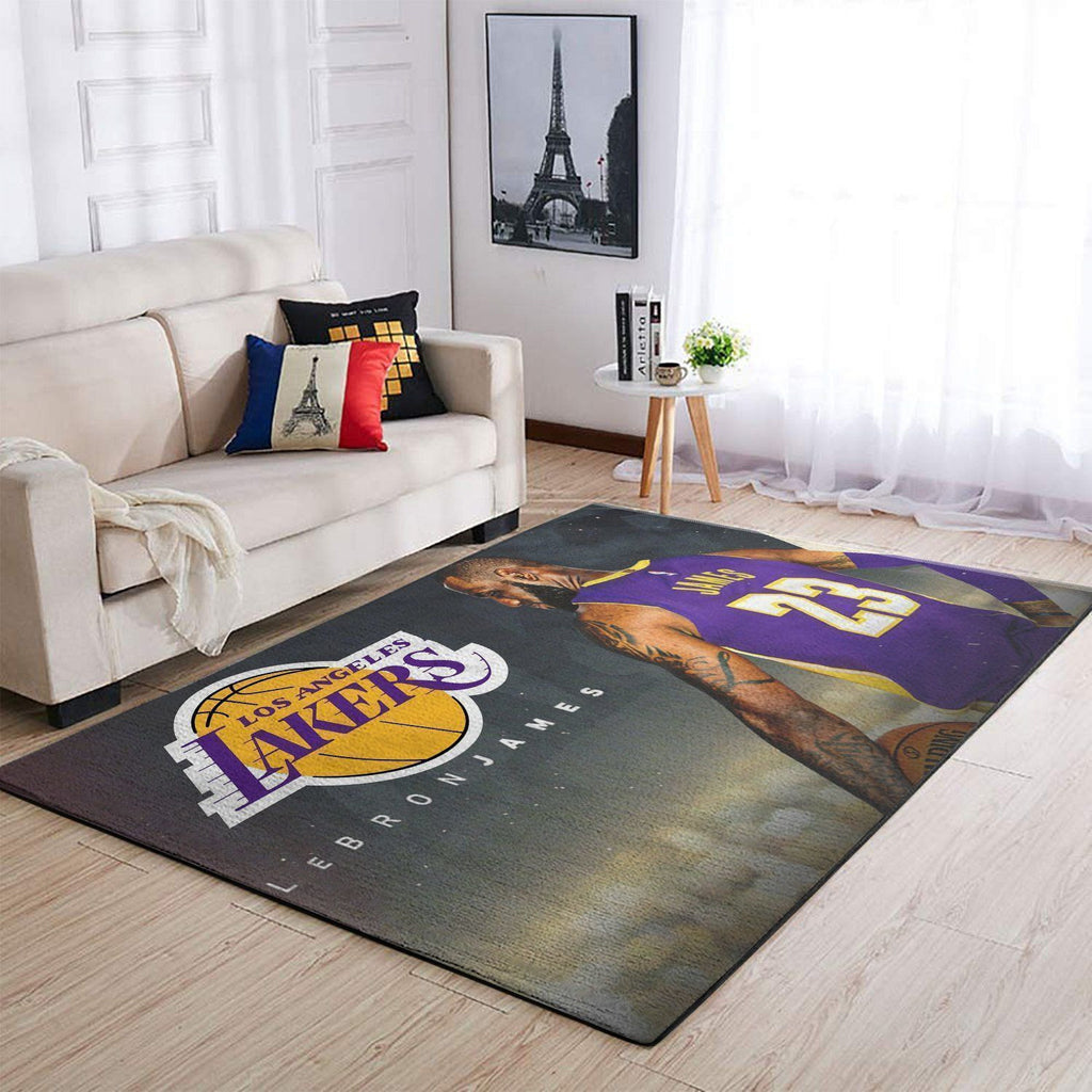 Los Angeles Lakers Bereich NBA-Basketballteam Logo013 Teppich, Teppiche - Outdoor Teppich, Teppich Wohnzimmer, Küchenteppich, Kinderzimmer, Modern