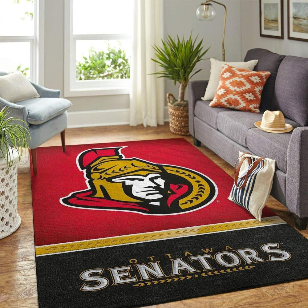 Ottawa Senators Nhl Area Team Logo Sport Teppich, Teppiche - Outdoor Teppich, Teppich Wohnzimmer, Küchenteppich, Kinderzimmer, Modern