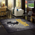 Nfl Team Pittsburg Steelers Distressed Schönes Geschenk Teppich, Teppiche - Outdoor Teppich, Teppich Wohnzimmer, Küchenteppich, Kinderzimmer, Modern