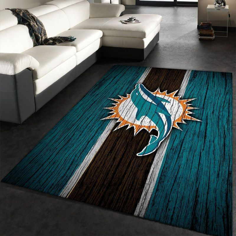 Miami Dolphins NFL 28 Teppich, Teppiche - Outdoor Teppich, Teppich Wohnzimmer, Küchenteppich, Kinderzimmer, Modern