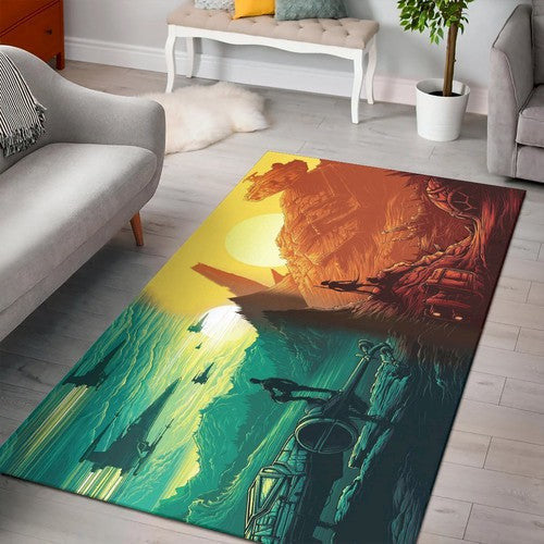 Star Wars Sci Fi Action Fighting Futuristic V1 Teppich, Teppiche - Outdoor Teppich, Teppich Wohnzimmer, Küchenteppich, Kinderzimmer, Modern
