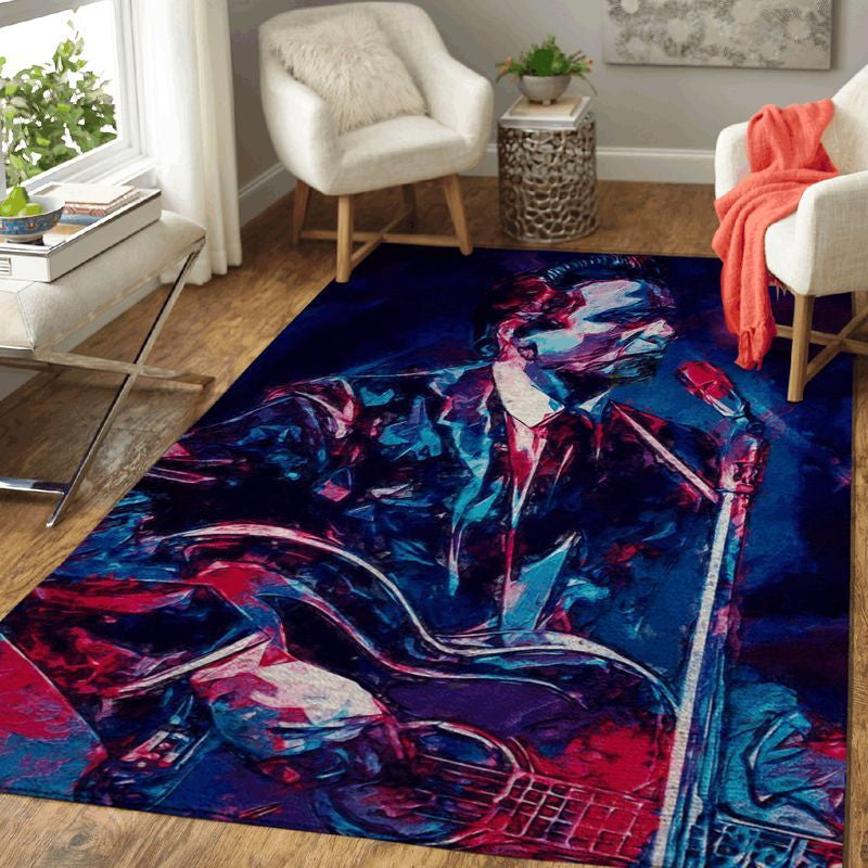 Johnny Cash Musiker Pop Teppich, Teppiche - Outdoor Teppich, Teppich Wohnzimmer, Küchenteppich, Kinderzimmer, Modern