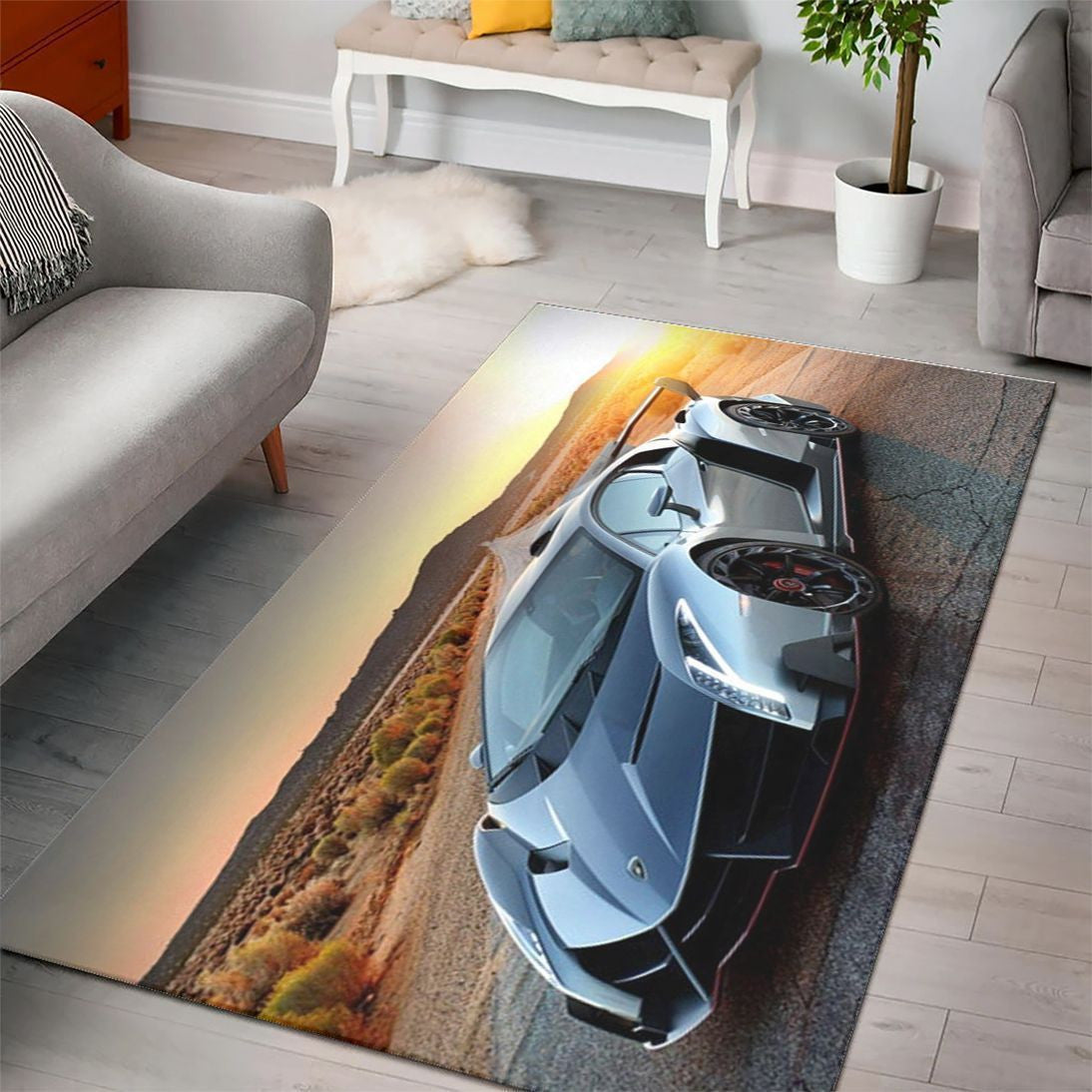 Lamborghini Veneno Super Cars Fn200229 Bereich Teppich, Teppiche - Outdoor Teppich, Teppich Wohnzimmer, Küchenteppich, Kinderzimmer, Modern