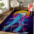 Michael Bublework Music Synthwave 80S für Fans Teppich, Teppiche - Outdoor Teppich, Teppich Wohnzimmer, Küchenteppich, Kinderzimmer, Modern