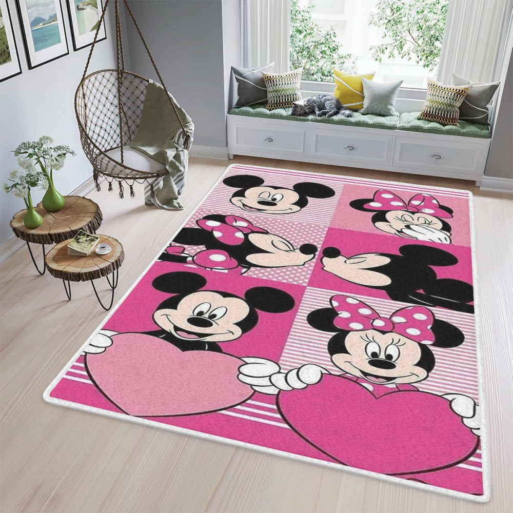 Micky Maus Minnie Maus Teppich, Teppiche - Outdoor Teppich, Teppich Wohnzimmer, Küchenteppich, Kinderzimmer, Modern