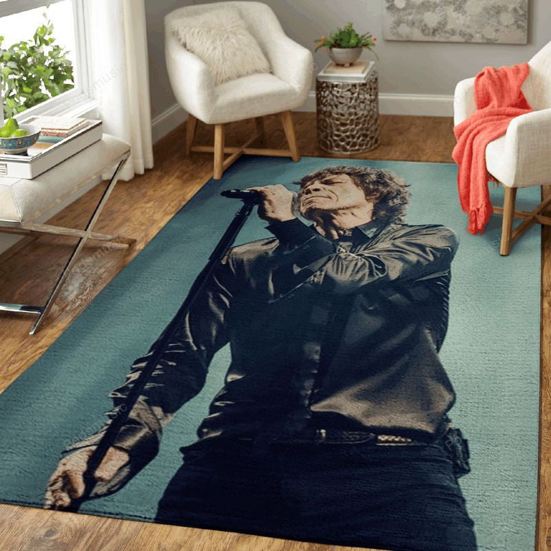 Mick Jagger Mic-Musiker Teppich, Teppiche - Outdoor Teppich, Teppich Wohnzimmer, Küchenteppich, Kinderzimmer, Modern