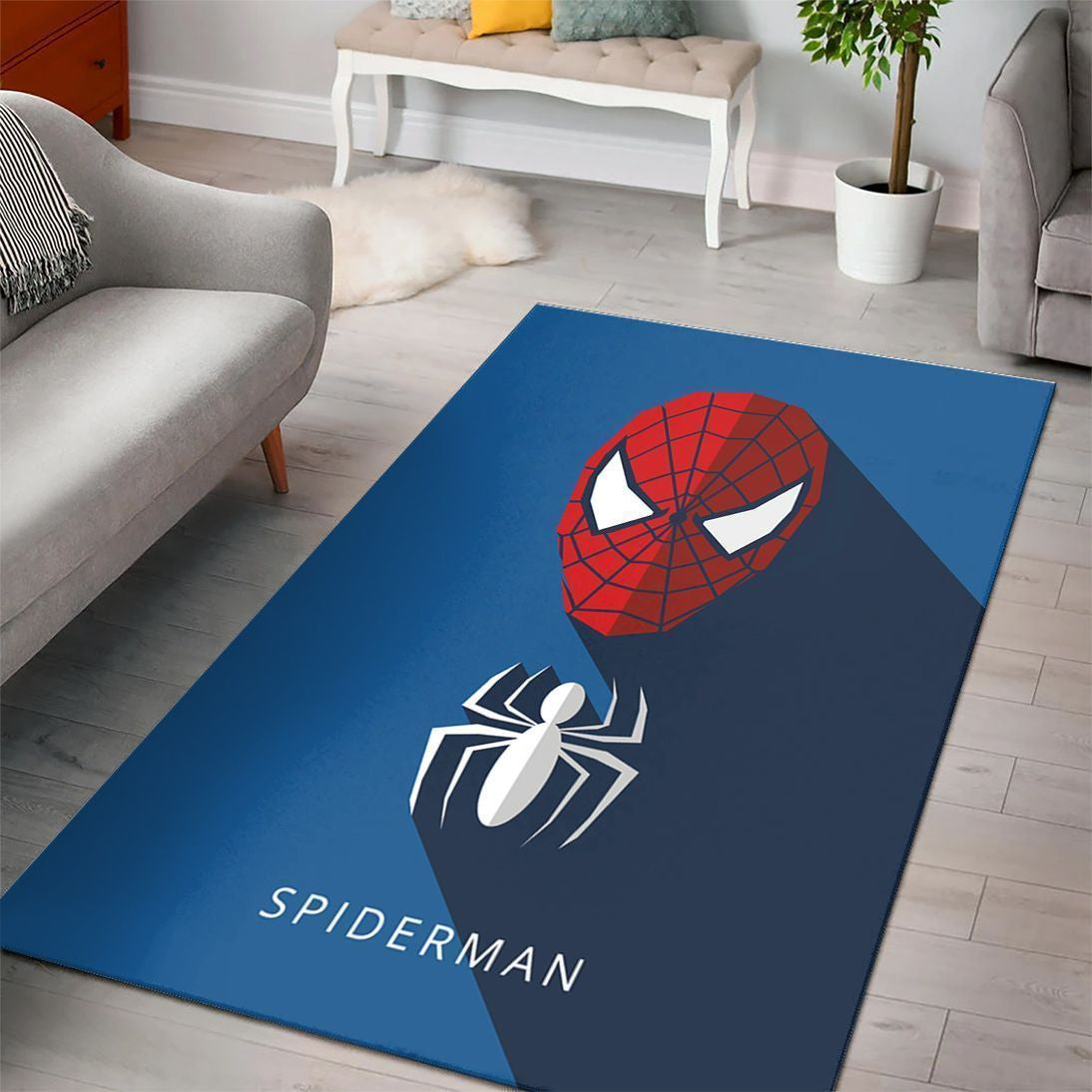 Spiderman-Bereichsboden Teppich, Teppiche - Outdoor Teppich, Teppich Wohnzimmer, Küchenteppich, Kinderzimmer, Modern