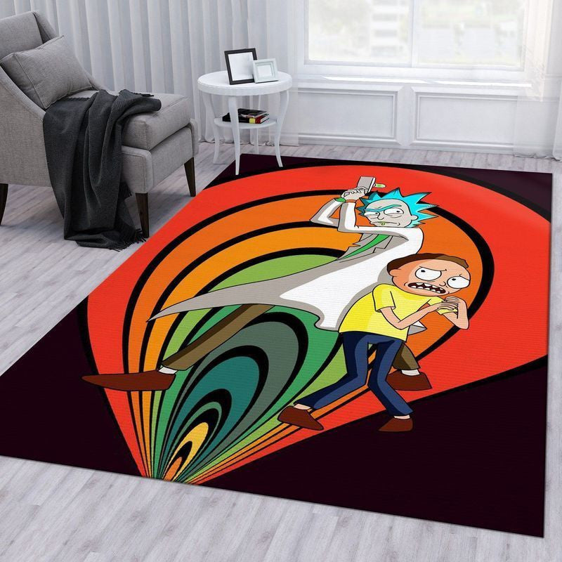 Rick and Morty 114 Area Floor Decor And Teppich, Teppiche - Outdoor Teppich, Teppich Wohnzimmer, Küchenteppich, Kinderzimmer, Modern