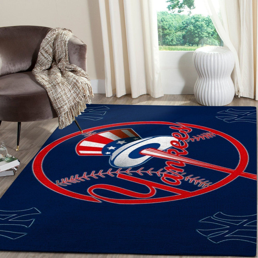 New York Yankees Area Mlb Baseball Team Logo023 Teppich, Teppiche - Outdoor Teppich, Teppich Wohnzimmer, Küchenteppich, Kinderzimmer, Modern