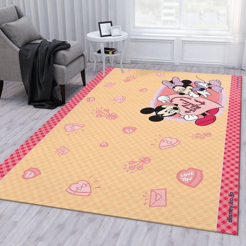 Micky und Minnie Maus Disney 3 Teppich, Teppiche - Outdoor Teppich, Teppich Wohnzimmer, Küchenteppich, Kinderzimmer, Modern