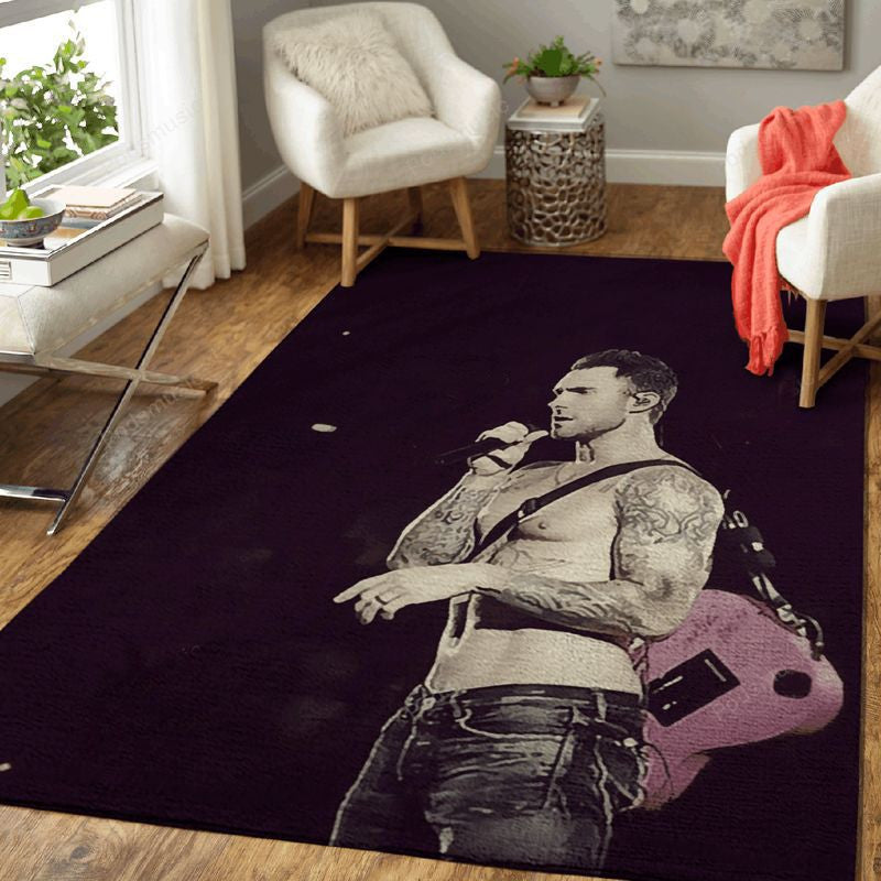 Maron 5 53 Musik Teppich, Teppiche - Outdoor Teppich, Teppich Wohnzimmer, Küchenteppich, Kinderzimmer, Modern