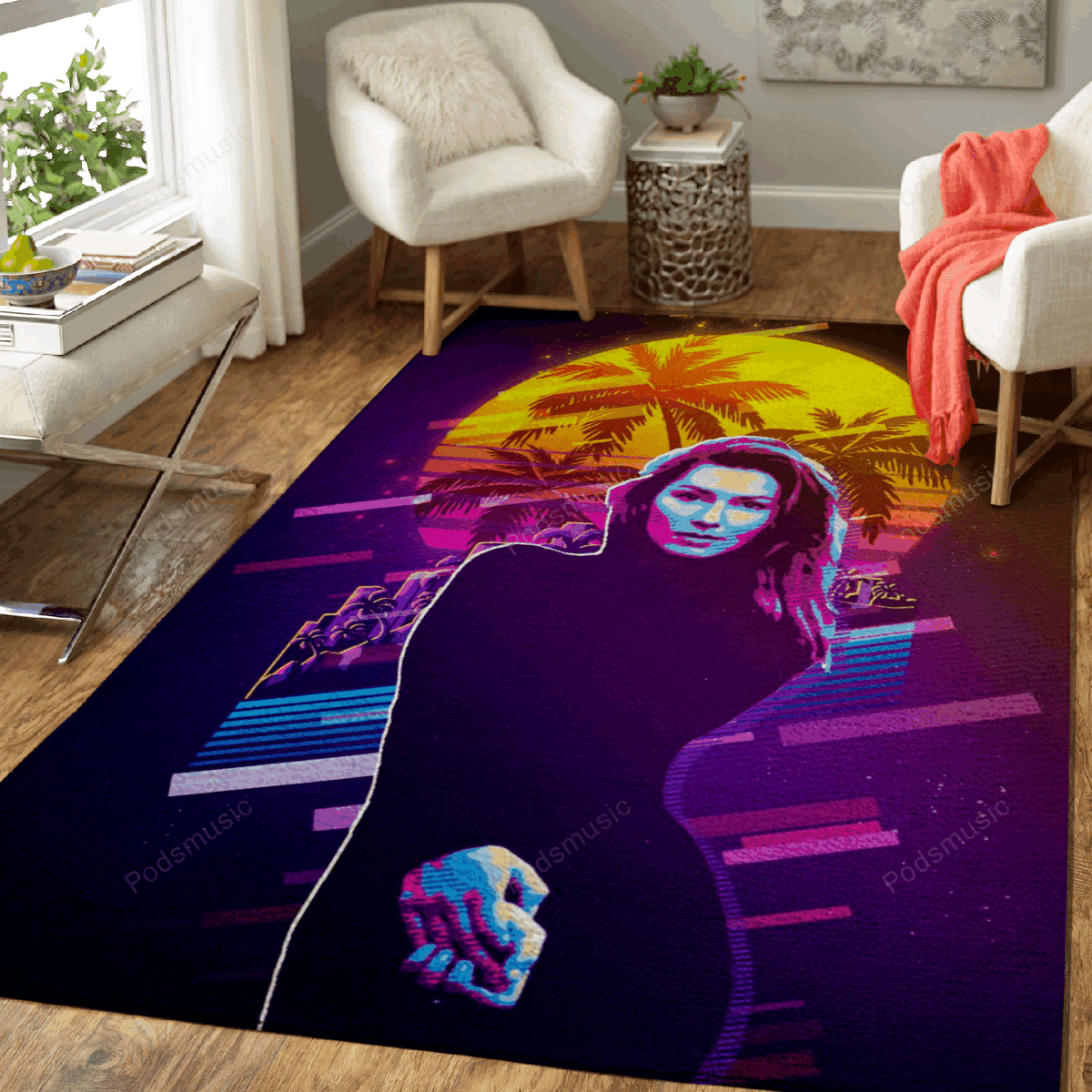Shania Twainwork Music Synthwave 80S für Fans Teppich, Teppiche - Outdoor Teppich, Teppich Wohnzimmer, Küchenteppich, Kinderzimmer, Modern