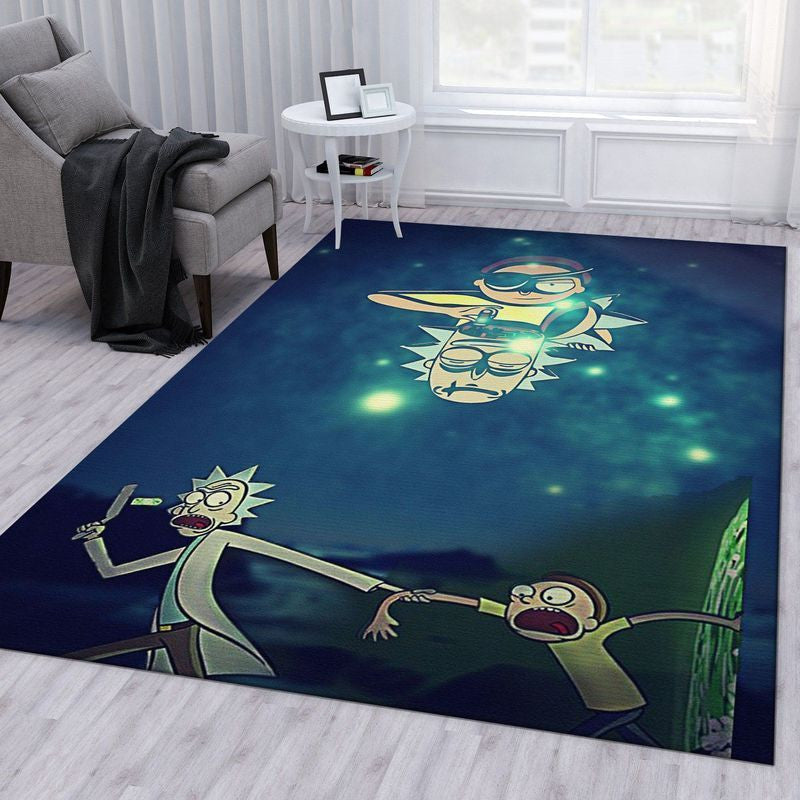 Rick and Morty 41 Area Floor Decor And Teppich, Teppiche - Outdoor Teppich, Teppich Wohnzimmer, Küchenteppich, Kinderzimmer, Modern
