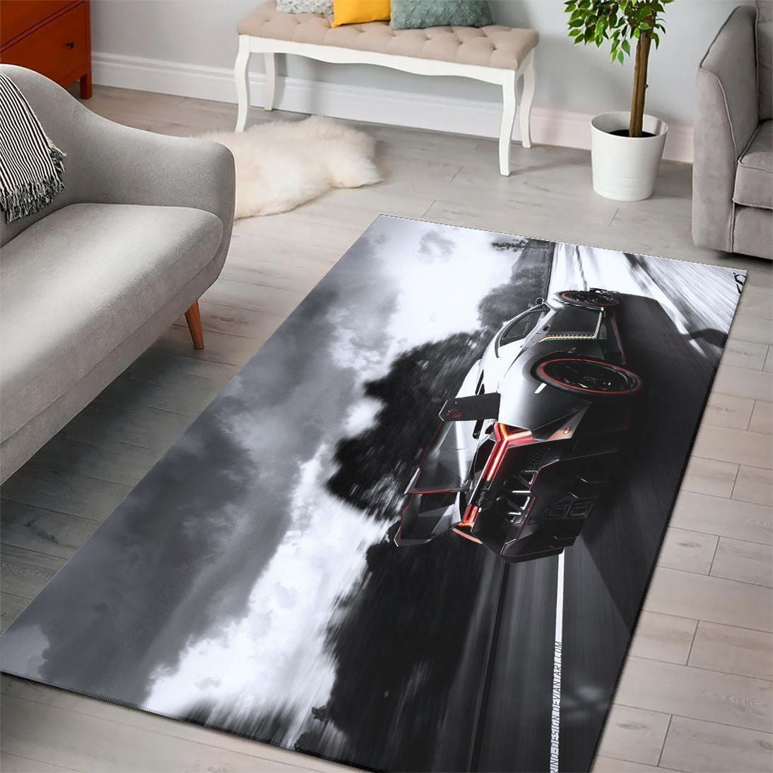 Lamborghini Veneno Super Cars Fn200230 Bereich Teppich, Teppiche - Outdoor Teppich, Teppich Wohnzimmer, Küchenteppich, Kinderzimmer, Modern