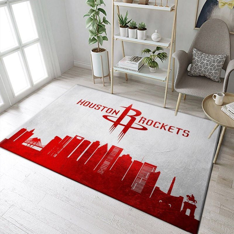 Houston Rockets NBA 3 Teppich, Teppiche - Outdoor Teppich, Teppich Wohnzimmer, Küchenteppich, Kinderzimmer, Modern
