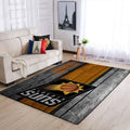 Phoenix Suns NBA-Team-Logobereich im Holzstil Sport Teppich, Teppiche - Outdoor Teppich, Teppich Wohnzimmer, Küchenteppich, Kinderzimmer, Modern