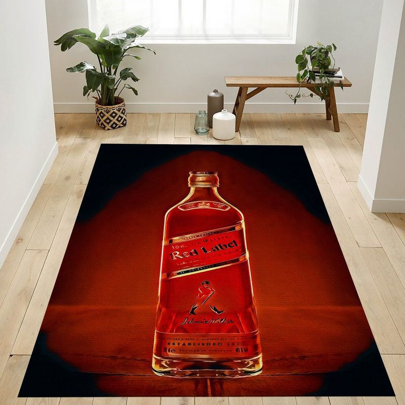 Johnnie Walker Red Label 1 Teppich, Teppiche - Outdoor Teppich, Teppich Wohnzimmer, Küchenteppich, Kinderzimmer, Modern