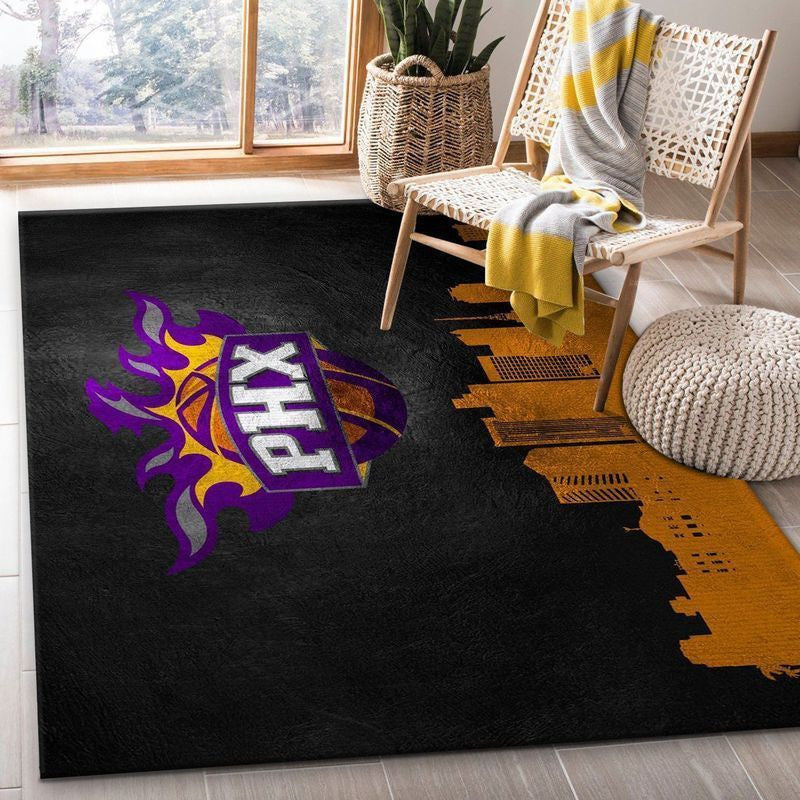 Phoenix Suns NBA 2 Teppich, Teppiche - Outdoor Teppich, Teppich Wohnzimmer, Küchenteppich, Kinderzimmer, Modern