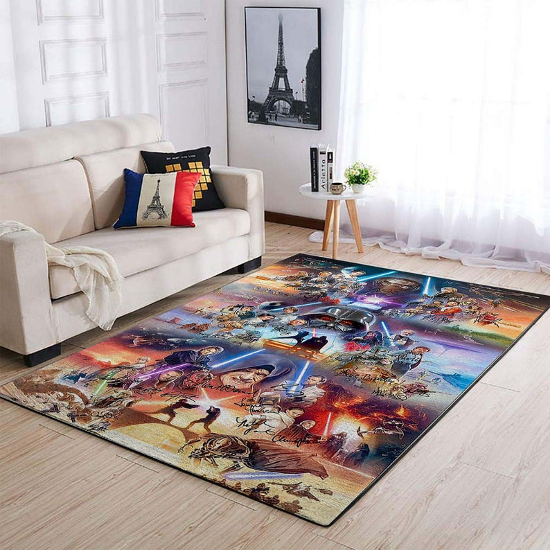 Star Wars Darth Vader Filmbereich Bodendekoration Die US-Dekoration V7 Teppich, Teppiche - Outdoor Teppich, Teppich Wohnzimmer, Küchenteppich, Kinderzimmer, Modern
