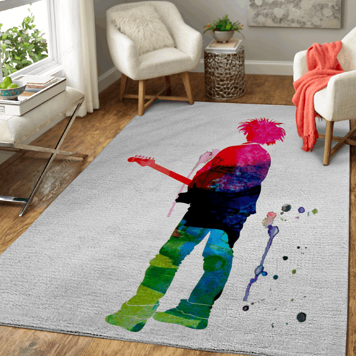 Robert Aquarell Musiklegenden für Fans Teppich, Teppiche - Outdoor Teppich, Teppich Wohnzimmer, Küchenteppich, Kinderzimmer, Modern