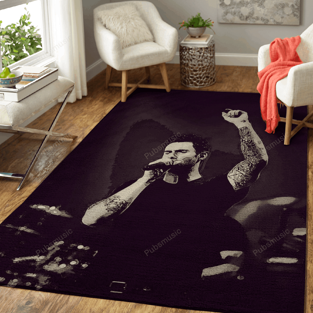 Maroon 5 2 Musik für Fans Teppich, Teppiche - Outdoor Teppich, Teppich Wohnzimmer, Küchenteppich, Kinderzimmer, Modern