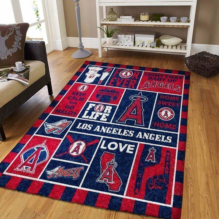 Los Angeles Angels Area Mlb-Baseballteam Logo010 Teppich, Teppiche - Outdoor Teppich, Teppich Wohnzimmer, Küchenteppich, Kinderzimmer, Modern