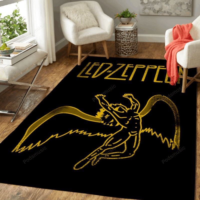 Led Zeppelin Musikwerk 002 Teppich, Teppiche - Outdoor Teppich, Teppich Wohnzimmer, Küchenteppich, Kinderzimmer, Modern