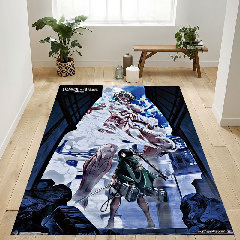 Mikasa-Angriff auf Titan Teppich, Teppiche - Outdoor Teppich, Teppich Wohnzimmer, Küchenteppich, Kinderzimmer, Modern