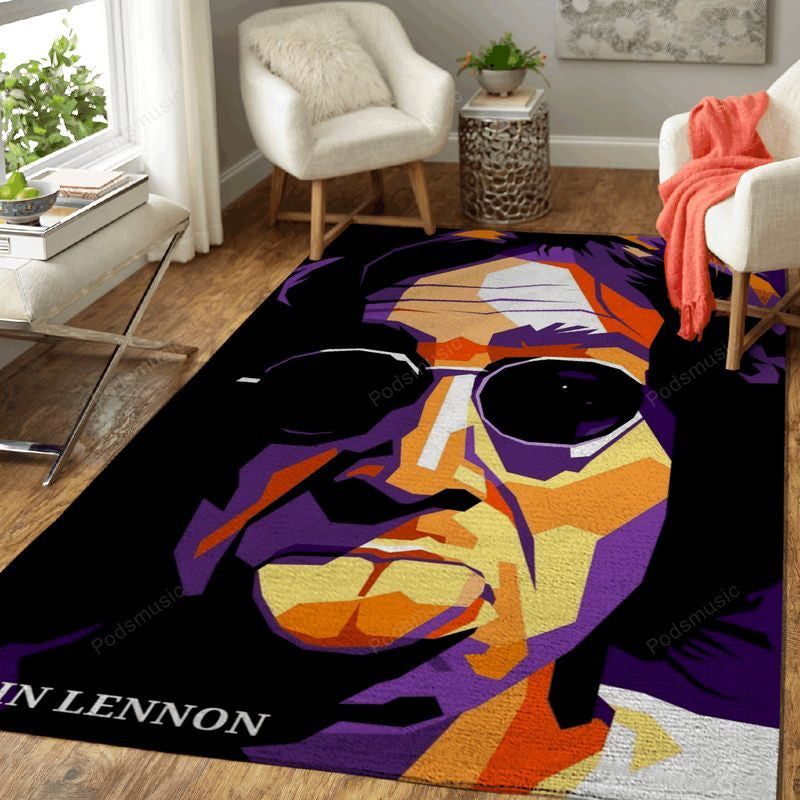 John Lennon Wpap Musik Teppich, Teppiche - Outdoor Teppich, Teppich Wohnzimmer, Küchenteppich, Kinderzimmer, Modern