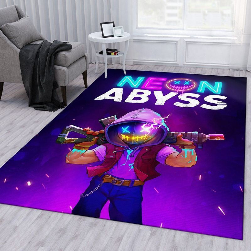 Neon Abyss Playstation Teppich, Teppiche - Outdoor Teppich, Teppich Wohnzimmer, Küchenteppich, Kinderzimmer, Modern