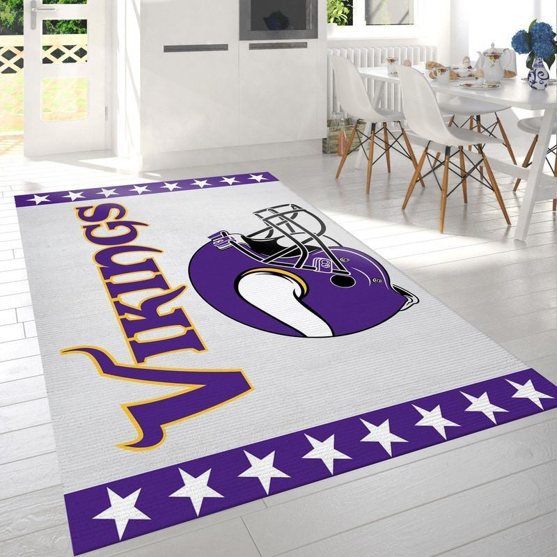 Minnesota Vikings Football NFL 9 Teppich, Teppiche - Outdoor Teppich, Teppich Wohnzimmer, Küchenteppich, Kinderzimmer, Modern
