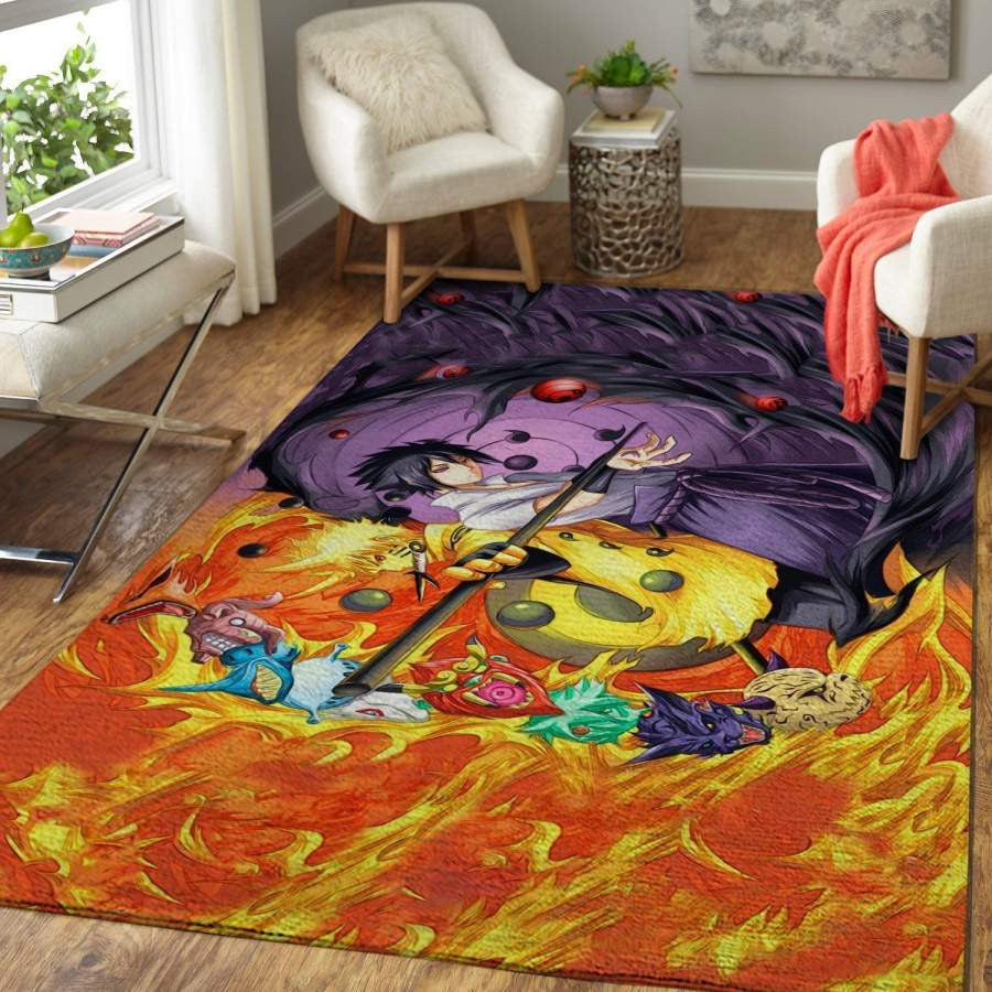 Naruto Vs Sasuke Anime Manga Ofd 1910132 Teppich, Teppiche - Outdoor Teppich, Teppich Wohnzimmer, Küchenteppich, Kinderzimmer, Modern