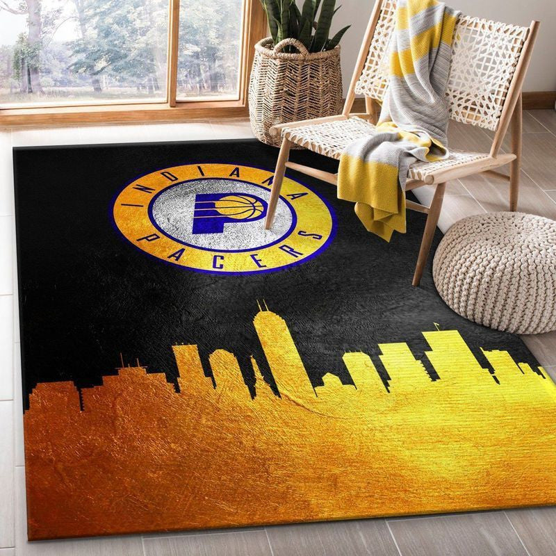 Indiana Pacers NBA 5 Teppich, Teppiche - Outdoor Teppich, Teppich Wohnzimmer, Küchenteppich, Kinderzimmer, Modern