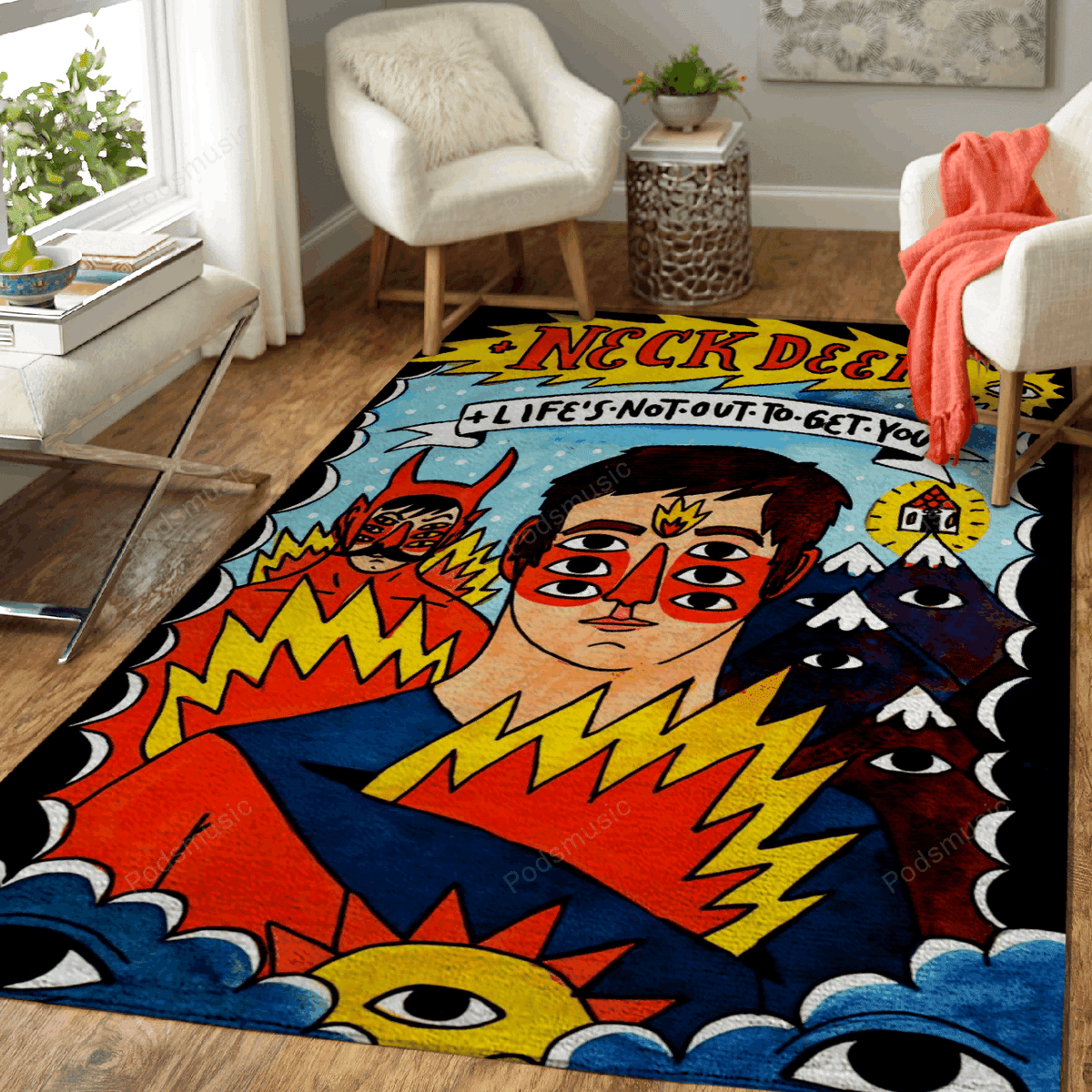 Halstiefe Musik für Fans Teppich, Teppiche - Outdoor Teppich, Teppich Wohnzimmer, Küchenteppich, Kinderzimmer, Modern