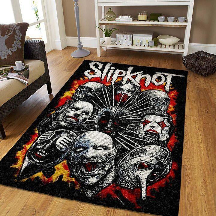 Slipknot Area Music Ofd 1909083 Teppich, Teppiche - Outdoor Teppich, Teppich Wohnzimmer, Küchenteppich, Kinderzimmer, Modern