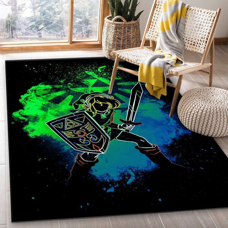 Legend Of Zelda verbindet die Seele mit der Vergangenheit Teppich, Teppiche - Outdoor Teppich, Teppich Wohnzimmer, Küchenteppich, Kinderzimmer, Modern
