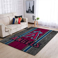 Los Angeles Angels Mlb Team Logobereich Sport im Holzstil Teppich, Teppiche - Outdoor Teppich, Teppich Wohnzimmer, Küchenteppich, Kinderzimmer, Modern