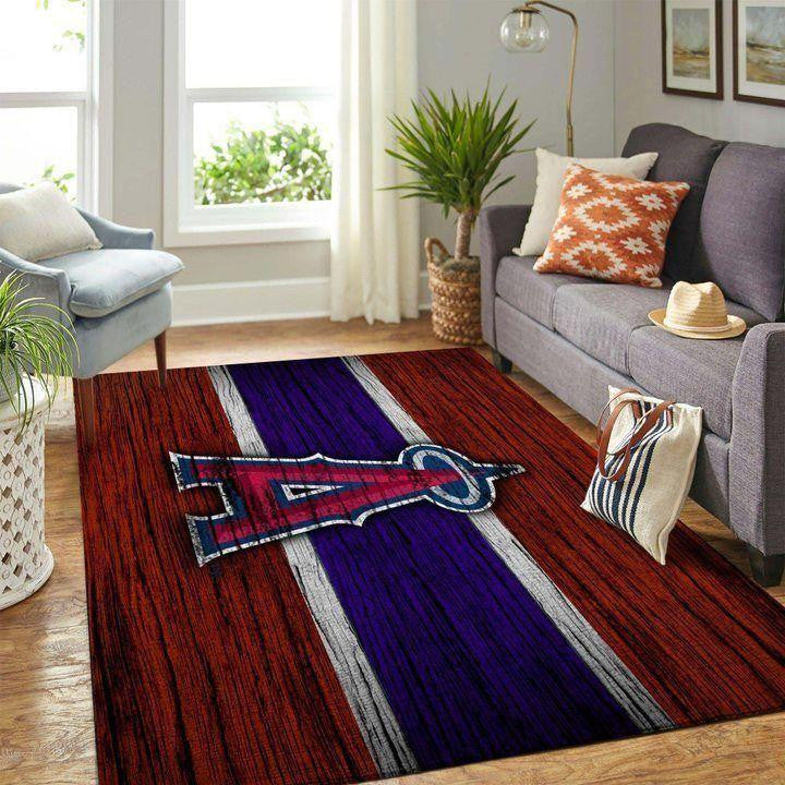 Los Angeles Angels Area Mlb-Baseballteam Logo026 Teppich, Teppiche - Outdoor Teppich, Teppich Wohnzimmer, Küchenteppich, Kinderzimmer, Modern
