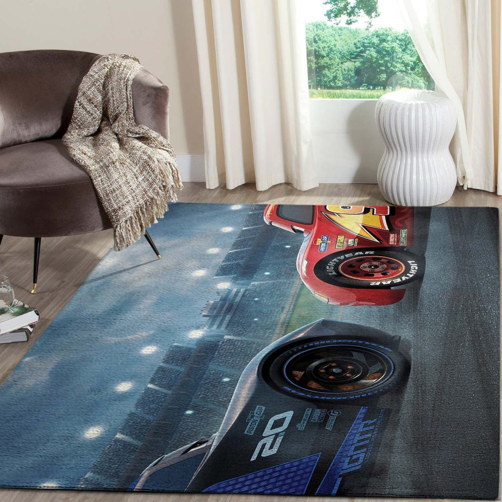 Lightning Mcqueen Disney Cars Area Disney Fn121215 Teppich, Teppiche - Outdoor Teppich, Teppich Wohnzimmer, Küchenteppich, Kinderzimmer, Modern
