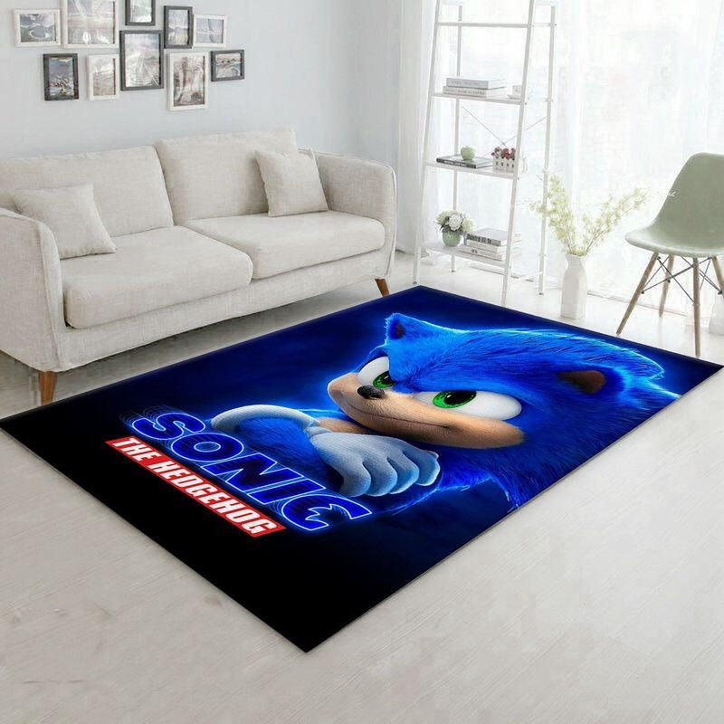 Sonic The Hedgehog V Teppich, Teppiche - Outdoor Teppich, Teppich Wohnzimmer, Küchenteppich, Kinderzimmer, Modern