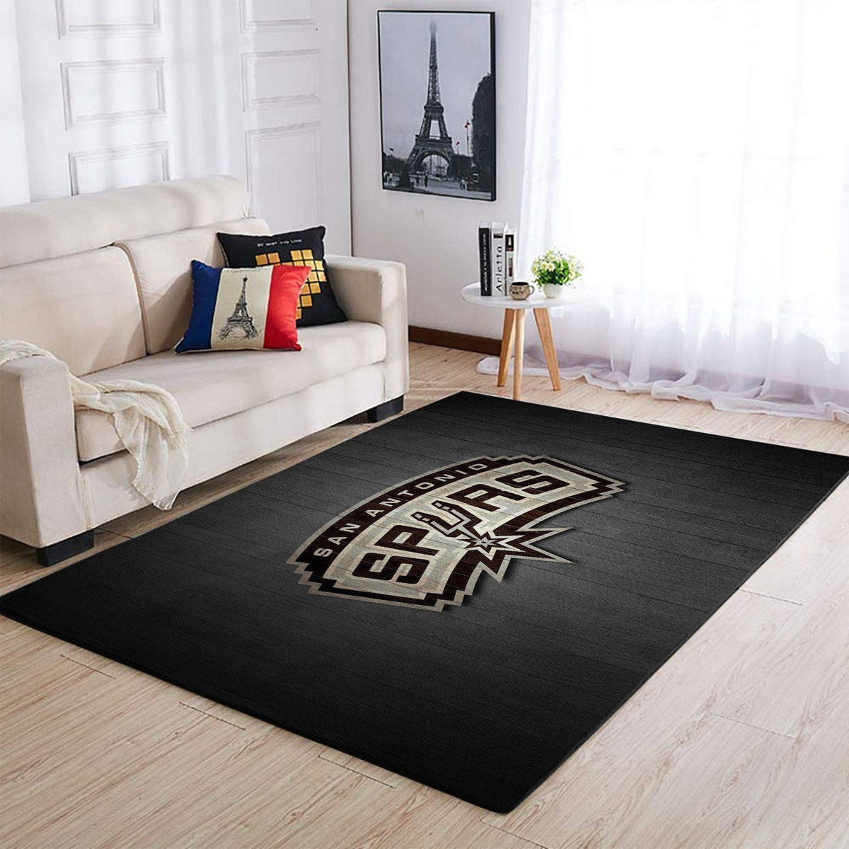 San Antonio Spurs Area NBA-Basketballteam Logo012 Teppich, Teppiche - Outdoor Teppich, Teppich Wohnzimmer, Küchenteppich, Kinderzimmer, Modern